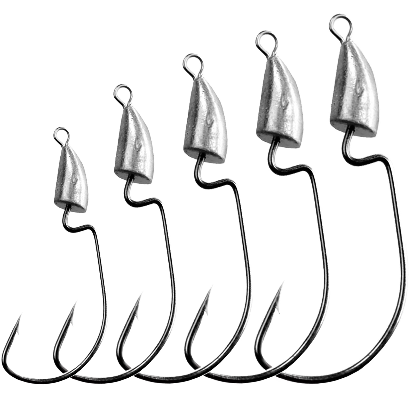 Fishing Hook Weedless - THKFISH 10 stücke Kurbel Jig Kopf