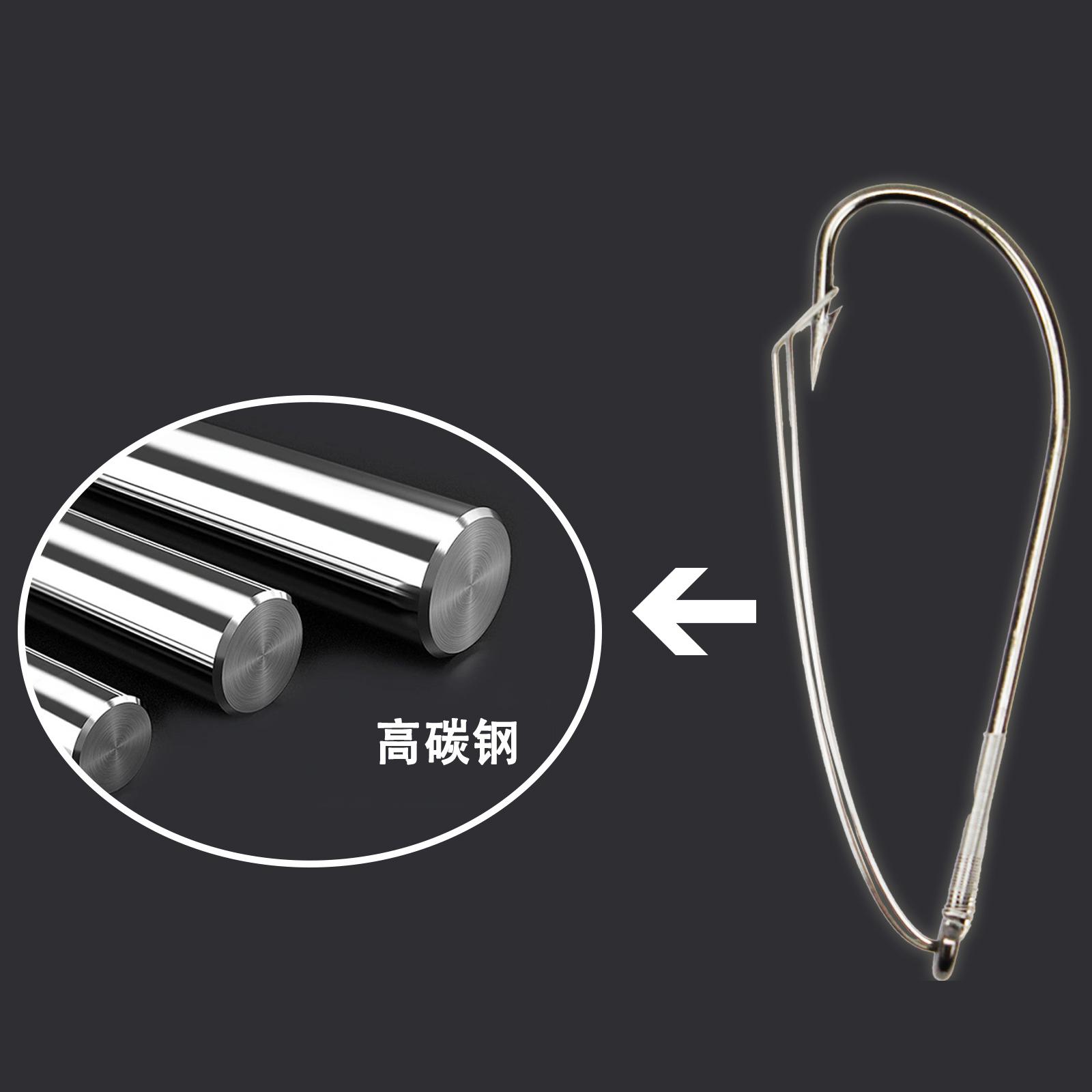 Fishing Hook Weedless - Unkrautfreie Angelhaken für Barsch aus Kohlenstoffstahl