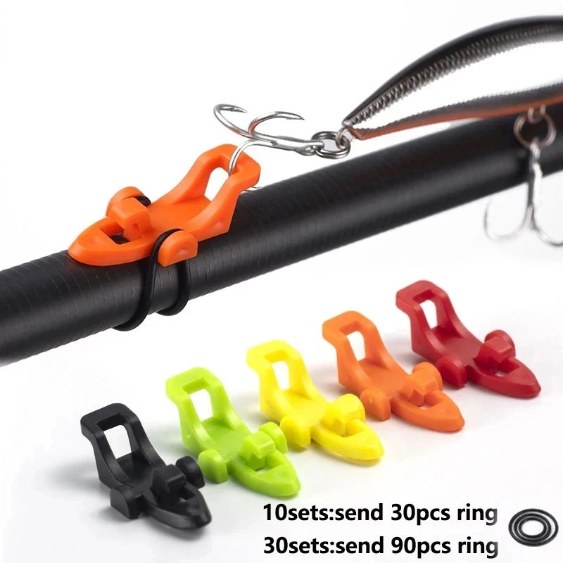 Fishing Hook Jig - 10-20 Sets Angelruten-Hakenhalter Köderhalter Zubehör für