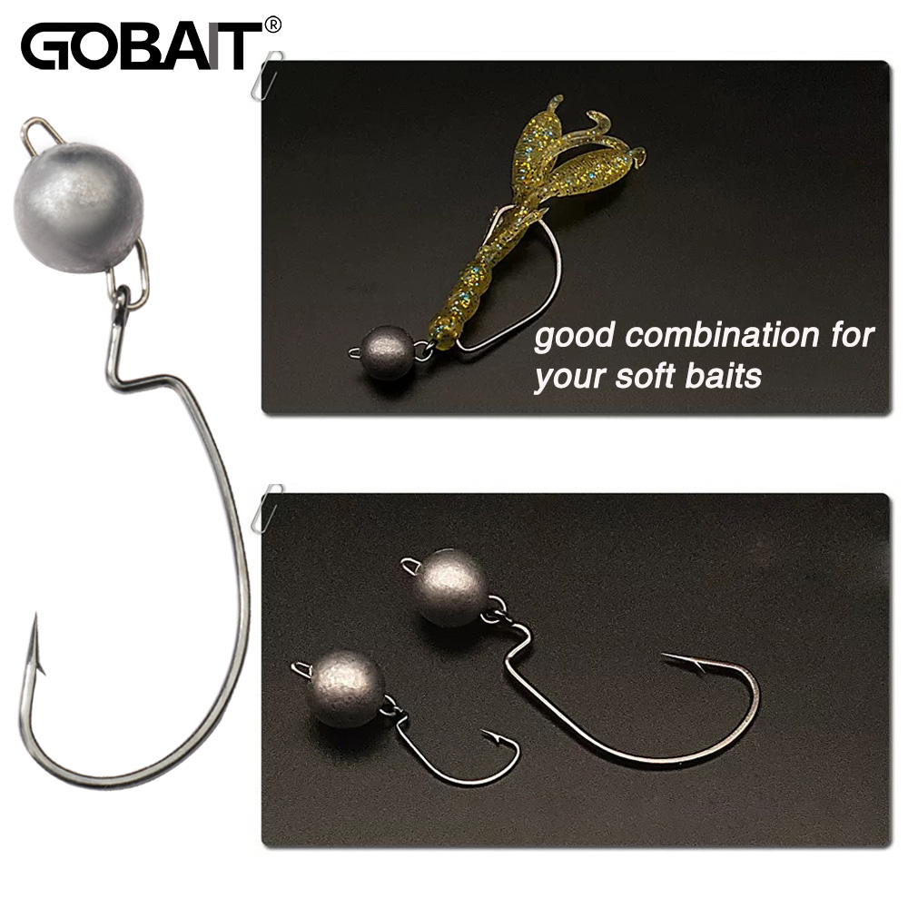 5 stücke Metall Jig Kopf Wurm  – Fishing Hook Offset Bewertung und Preis